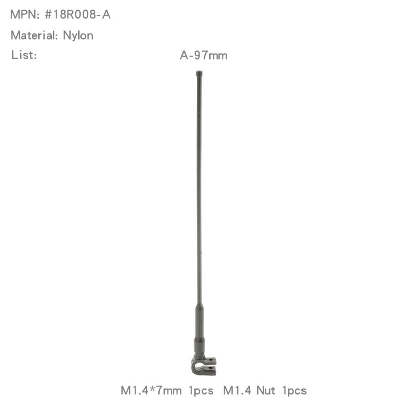 Simulated Antenna Aerial Decoration Signal Pole for 1/12 1/18 1/10 1/8 RC Car Crawler TRX4m MN168 MN-222 MN82 Mn99s UDR