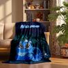 Derpy Tiger Custom Flannel Blankets Soft Warm Cozy Throws for Home Decor Holiday Gifts
