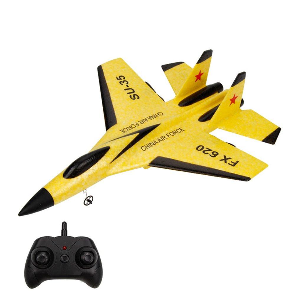 Avión RC No Tóxico Fx-620 Su-35 Control Remoto 2.4G Avión de Combate con Control Remoto Avión de Hobby Avión Planeador Juguetes de Espuma Epp Avión RC Regalo para Niños