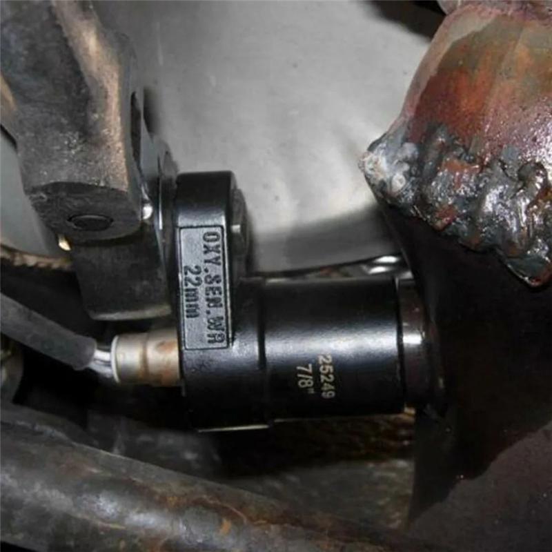 CR-V Steel 7/8 22Mm Oxygen Sensor Sleeve 3/8 Drive Oxygen Sensor Removal Tool Sensor Socket Quick Disassembly