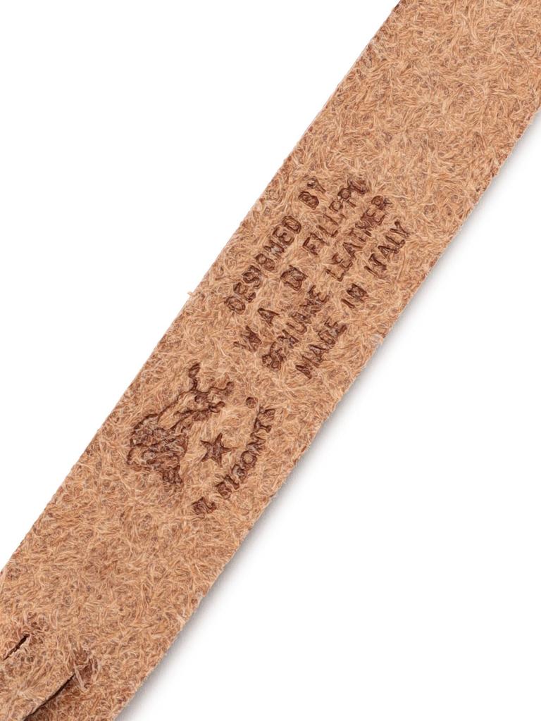 Genuine Brown [IL BISONTE] Bracelet, Leather, Leather, Cowhide, Women's, Men's, Unisex, Tanned,