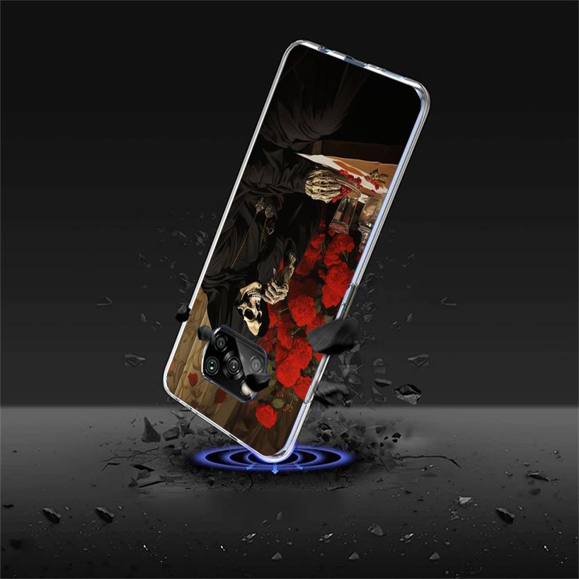 Reaper Skull Skeleton Gun Cover Phone Case For Xiaomi Poco F7 Ultra X7 X6 X5 Pro M7 Redmi 15C 15 13C 13 12C 12 10C 10 9A 9C 9T 9