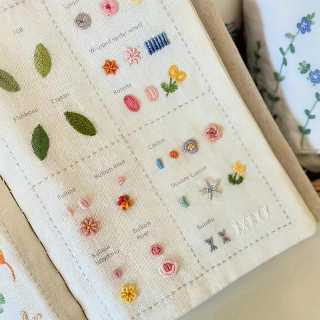 New Product! DIY Book Embroidery, Embroidery Book Kit, Sewing Patterns Guide With 86+ Patterns, 86 Unique Stitches, Tools Set