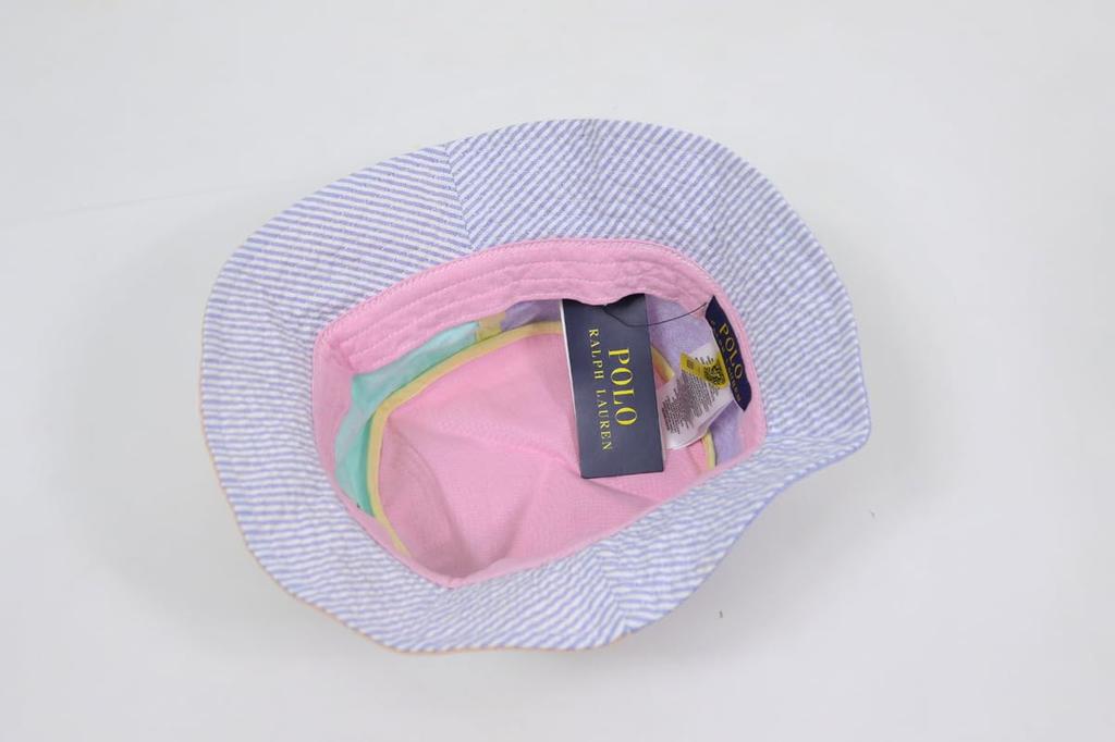 (Polo Ralph Lauren) Men's and Women's Panel Switching Pony Embroidery Cotton Bucket Hat Cap 01080081-SM-MULTI [Used]
