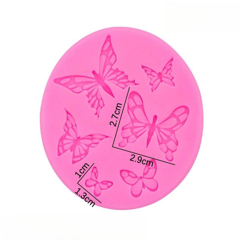 1pc Butterfly Fondant Mold,Butterfly Silicone Molds Cake Topper Decoration Gummy Mold for Chocolate Candy Sugar Craft Gum Paste Polymer Clay