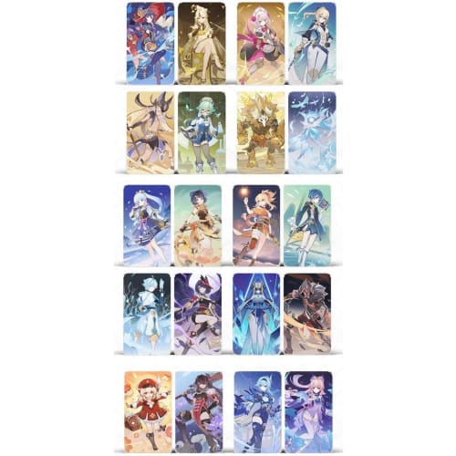 Seven Saints Summon Card, Genshin Impact Yuanjun, Latest Version 4.4, Full Character Card, 66/31 Cards, Flax, Sweet Rain, Keqing, Walnut, Clay Sauce,