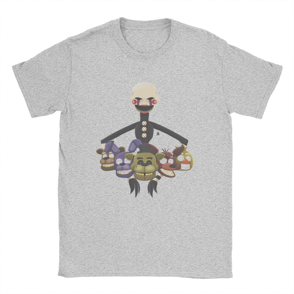 T-shirt Homme FNAF At Freddys Nouveauté Coton Manches Courtes Col Rond Vêtements Grande Taille