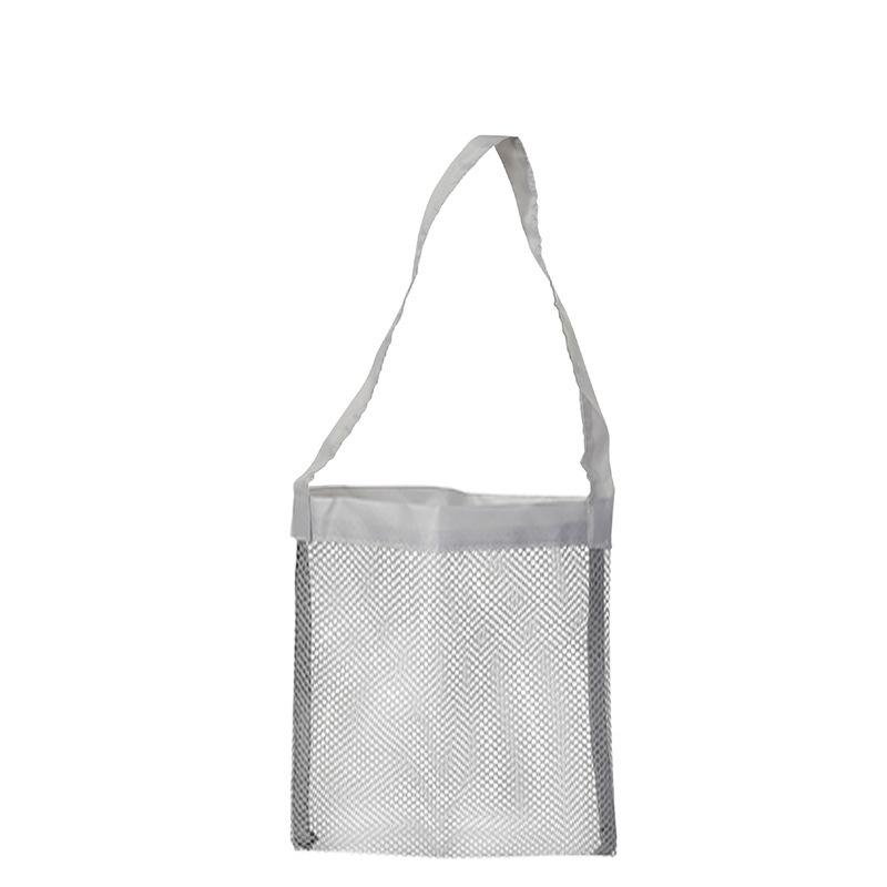 

Mesh Beach Toy Storage Bag for Kids Large Capacity Sand Tool Organizer Net Pouch for Seaside Vacation 20*24cm