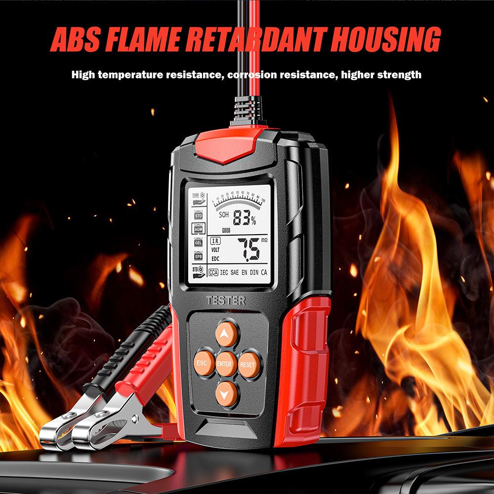 Digital Car Battery Analyzer Diagnostic Tool CCA Tester Internal Resistance Charging Scanner for 12V 24V Batteries
