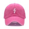 Unisex Soft Cotton Dad Hat Musical Note Embroidery Baseball Cap For Women Men Adjustable Unisex Casual Sports Caps