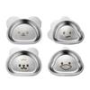 Children Plates Children Dinner Trays Cartoon Children Food Containers Stainless Steel Material for Children Restaurant