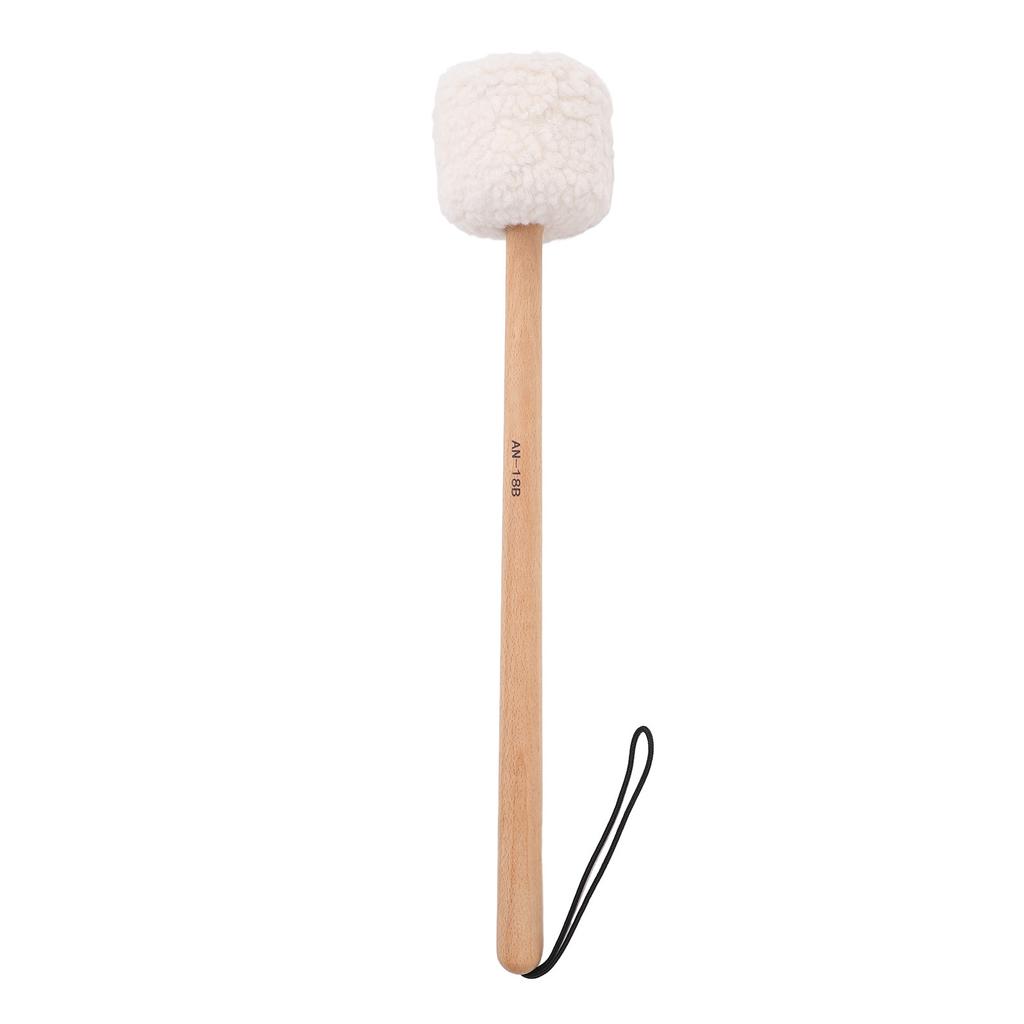 Drum Mallet Wool Fleece Beech Wood Handle Powerful Sound Large Drum Stick for Drums Gongs