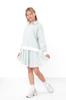 Stylish set of clothes for a girl - a jumper and a mini-skirt made of knitted fabric Any season 6509-057 HC