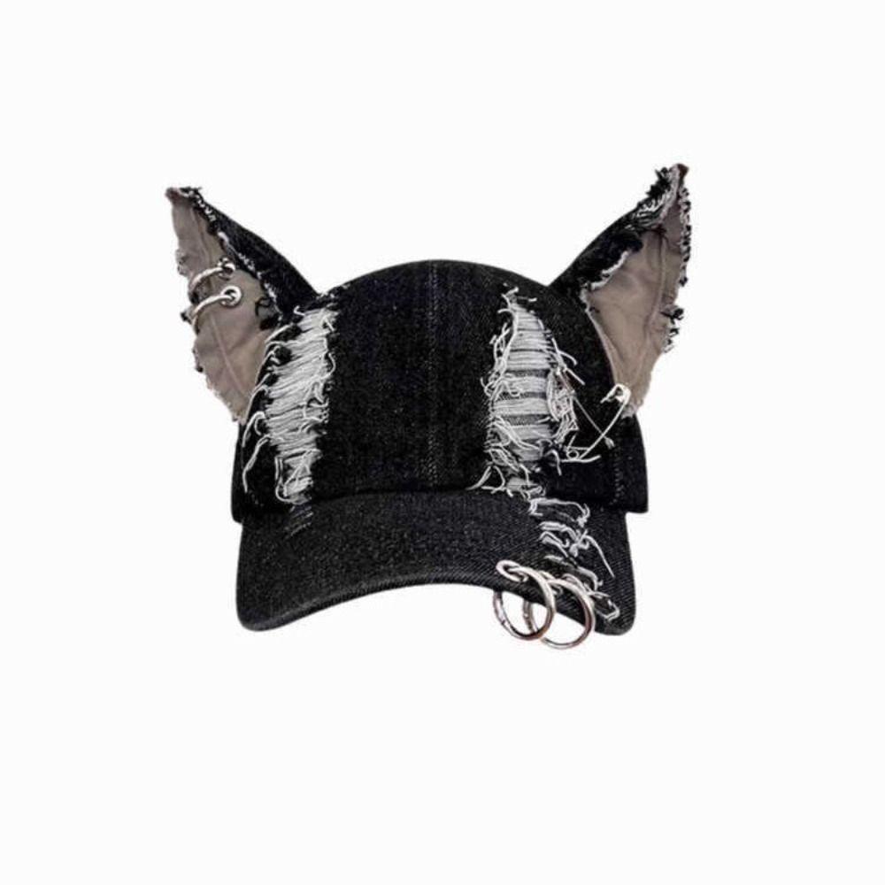 Distressed Details Baseball Cap Frayed Edges Wash Baseball Cap Hip Hop Baseball Cap Party Wear