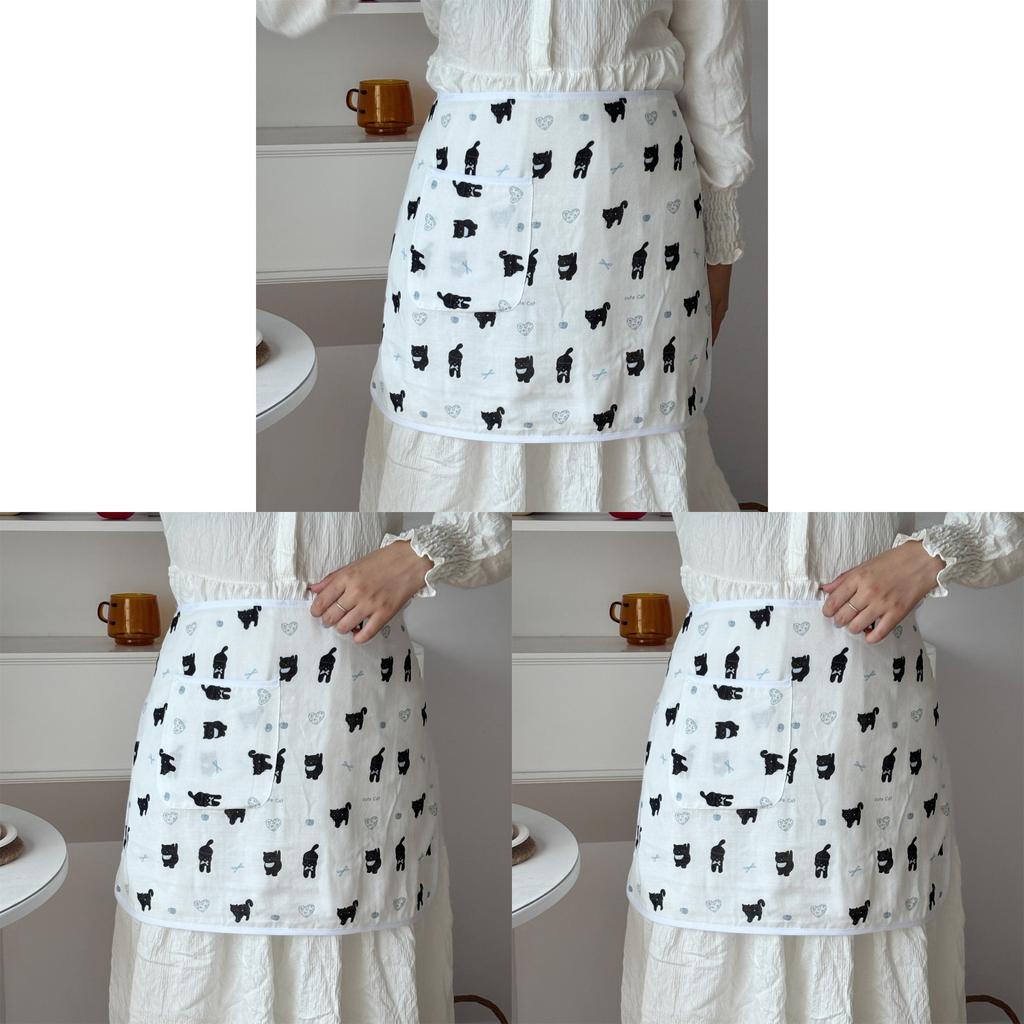 Waterproof Sleeveless Apron For Cafes And Home Use With Polyester Material