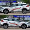 Nissan Kicks & Qashqai Waistline Decals: Waterproof, Decorative Stripes & Scratch Protection Stickers