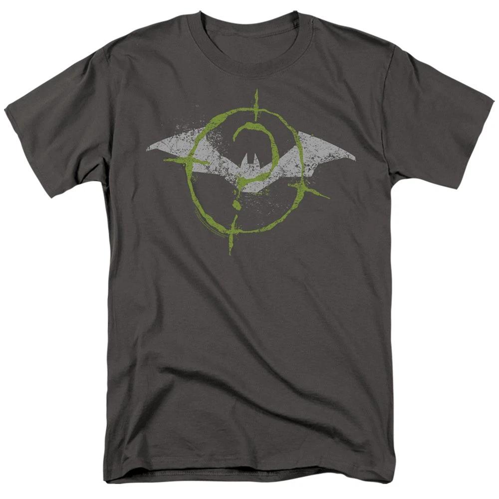 DC Comics - The Batman - Scribbles Bat Logo -  Unisex Children s T-shirt - Gray 150