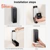600ml Press-type Soap Dispenser, Wall Mounted, Universal, Hand Wash Lotion Container, for Bathroom