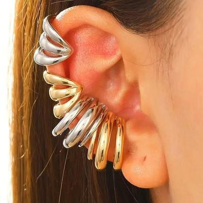Europäische Retro schmerzfreie Ohrclips ohne Piercing für Damen - Einfacher, vielseitiger Stil