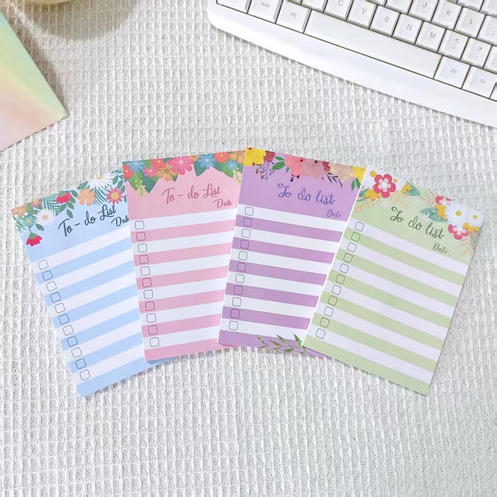 Macaron Sticky Note Set: Reusable To-Do Lists & Checklist Stickers for Students and Offices