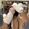 Winter Women Real Rabbit Fur Gloves Natural Thick Style Rabbit Fur Mittens Outdoor Girls Keep Warm Hand Knitted Fur Glove
