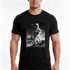 Moon Walk High Resolution Tshirt Summer Casual Cotton Tee Oversized Streetwear Tops Vintage Graphic Print 100 Cotton