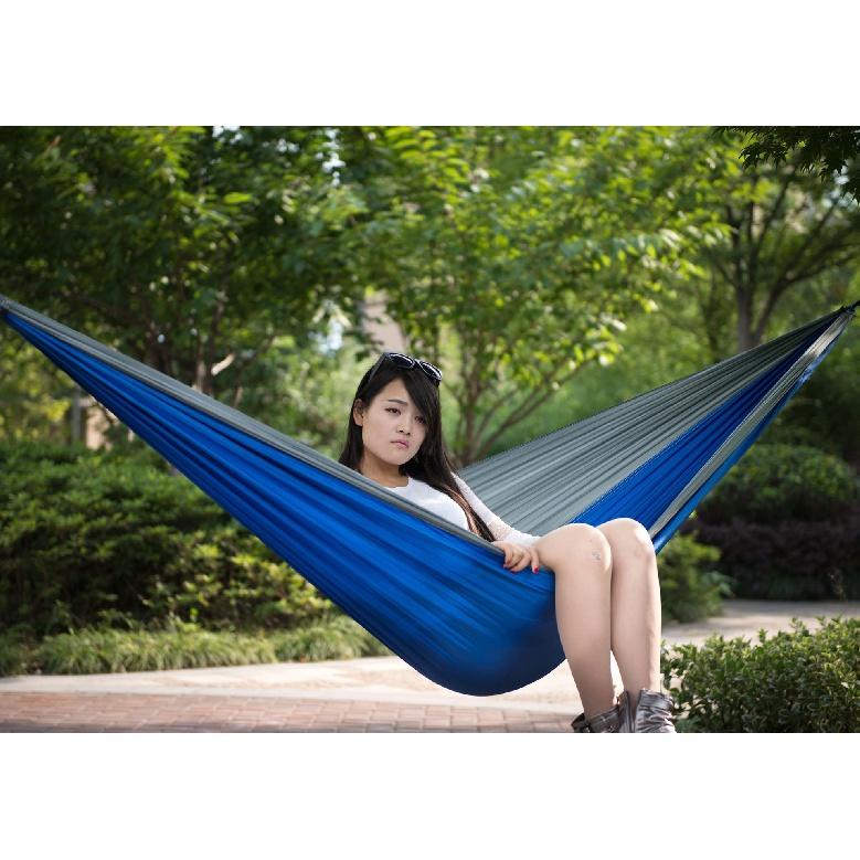 Tewango Tragbare Hängematte für 1–2 Personen, Outdoor, Camping, Hängehängematte, Schaukelbett, Nylon