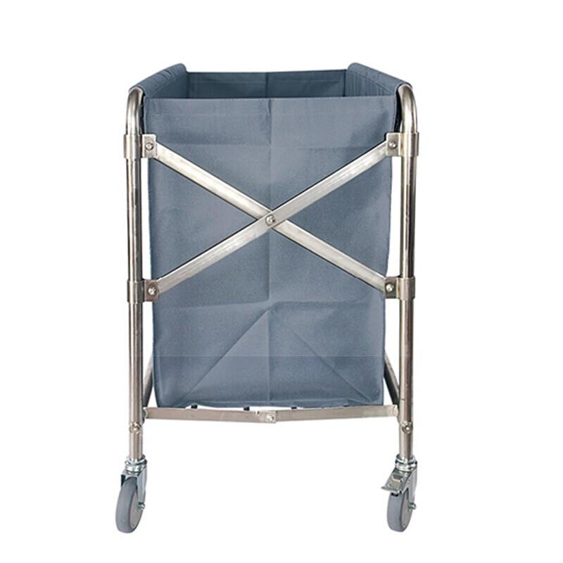 Haise Dike HK-7014 Tapered Stainless Steel Laundry/Linen Cart
