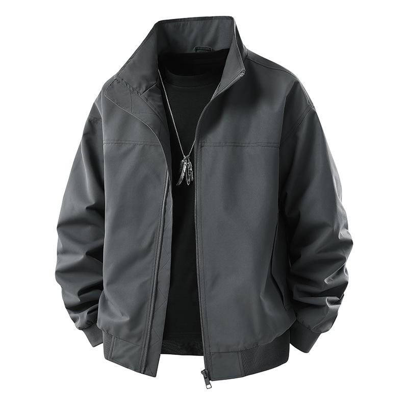 

Американская ретро рабочая куртка со стойкой воротником, мужская весенне-осенняя дизайнерская куртка-бомбер, короткая бейсбольная форма S