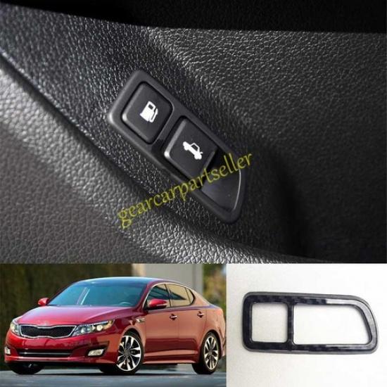Для Kia K5 Optima 11-2015 Рамка переключателя кнопки электропривода крышки багажника из углеродного волокна 1 шт.