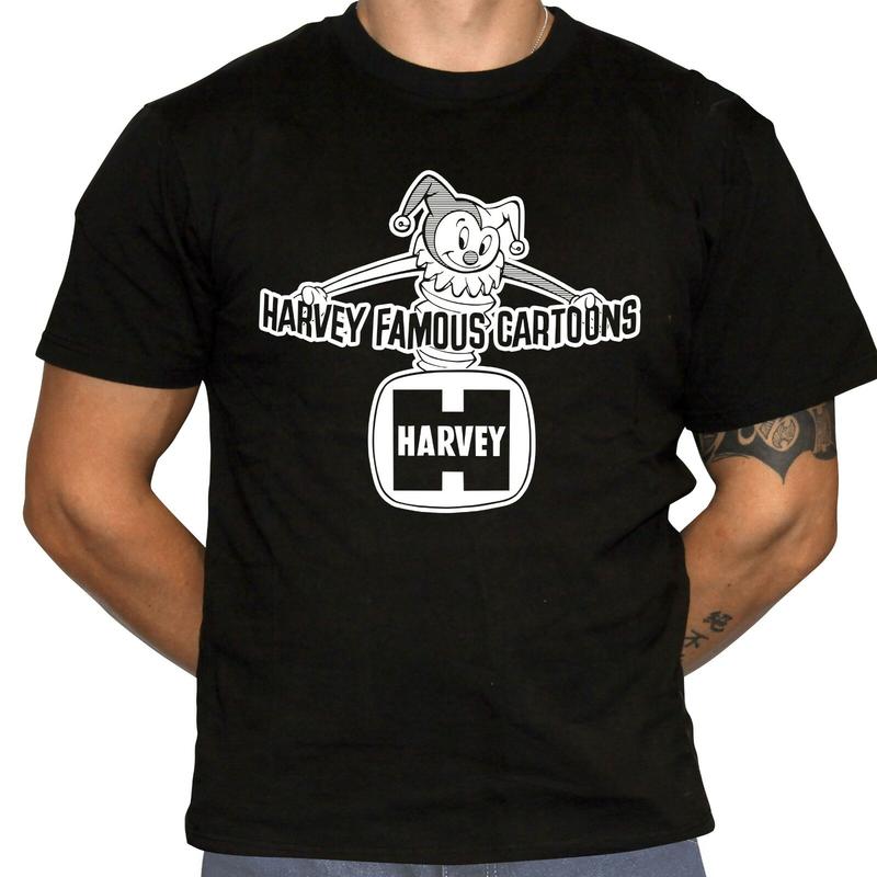 Harvey Famous Cartoons Logo T-Shirt - Defunct Comics Company - Unisex T-Shirt L