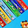 Cartoon Santa Claus Snowman Christmas Ruler Creative Drawing Painting Tool Reward Stationery Student Gift School Supplies