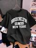Brooklyn Est 1631 New York Prints TShirt Women Cotton Summer Short Sleeve T Shirt Comfortable Soft ONeck Tops Basic Clothes