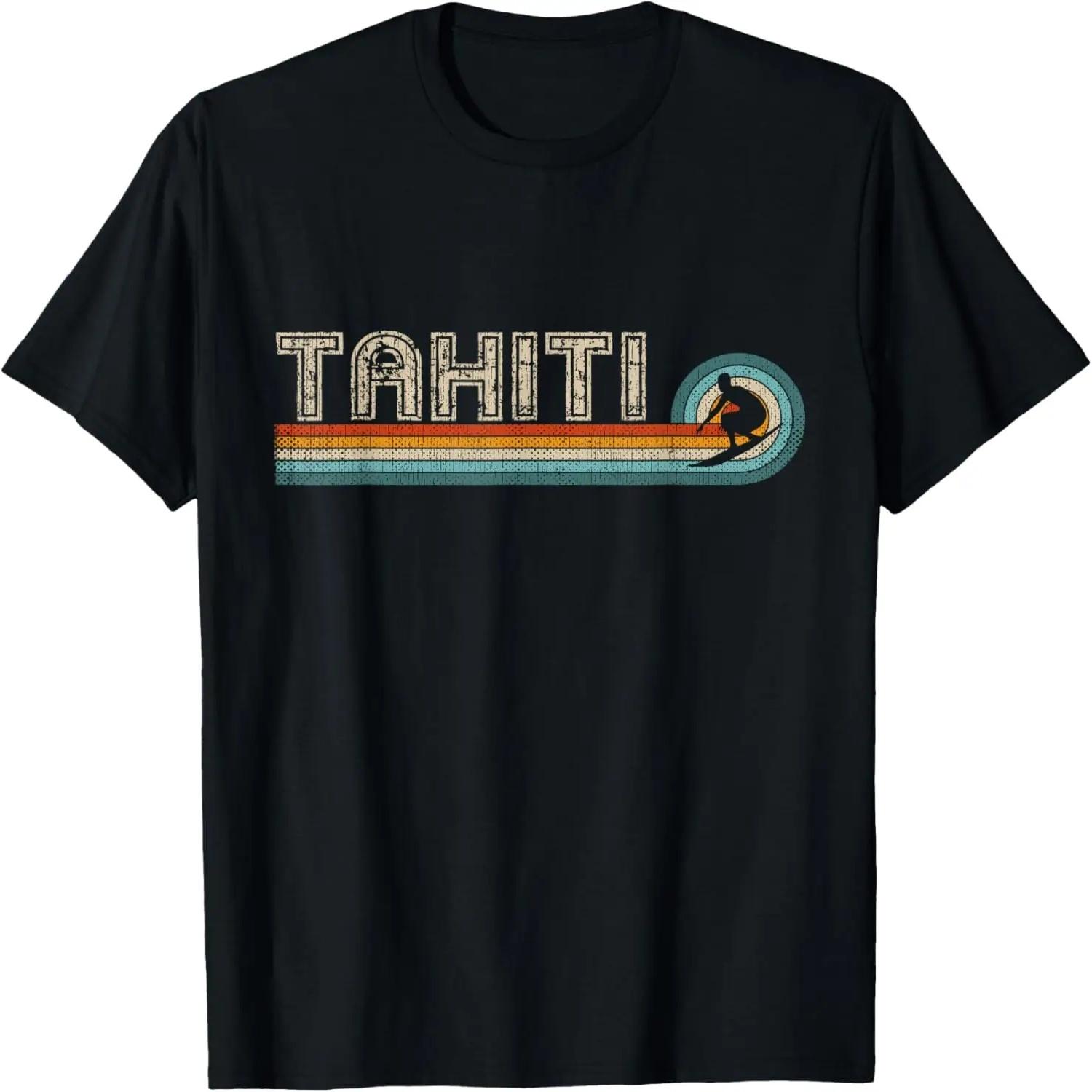 Souvenir Tahiti Island Surfing Clothes 70s 80s Retro Tahiti T-Shirt XXXXL