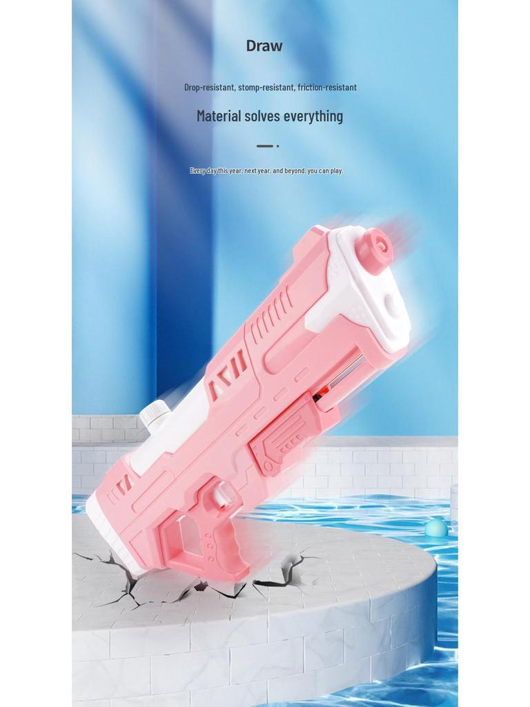High-Capacity Summer Water Gun for Kids - Pull-Out Sprayer for Beach and Splash Party Fun
