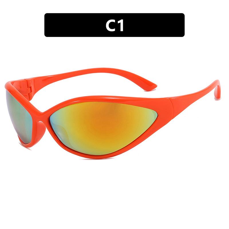 

Y2K Luxury Brand Designer Sport Goggle Sunglasses Women For Men 2024 Vintage Punk Sun Glasses Future Riding Steampunk Eyeglasses As the photo