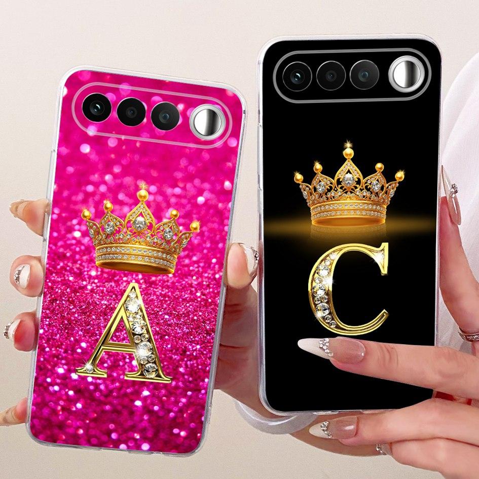 For Realme 16 2026 Case RMX5171 Retro Crown Letters Bumper Soft Silicone Back Cover Phone Shell For Realme 16 5G Realme16 Fundas