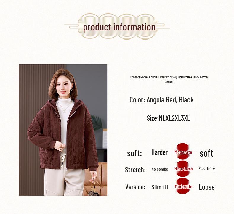 Women's Cotton-Padded Coat: 2024 Autumn/Winter Loose Fit, Plus Size, Short, Thickened, Warm Outerwear.