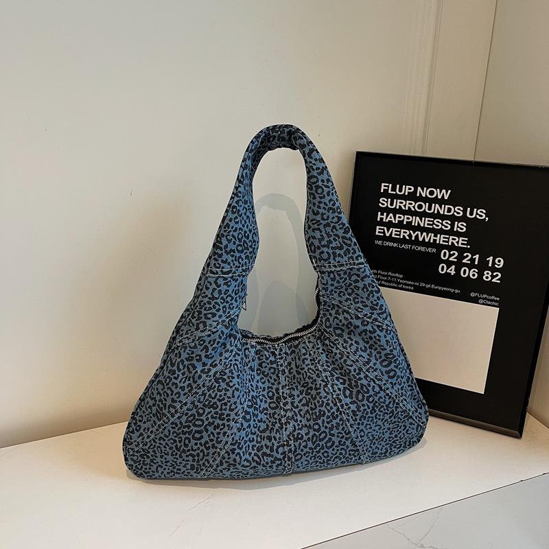 Casual Large-capacity Denim Bag Women's 2025 New Autumn and Winter Shoulder Underarm Bag Portable Tote Bag