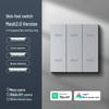 Smart Switch with AG Skin-feel Panel Connects To Mijia APP, Supports Xiao Ai Voice Control, Remote, and Touch Control.