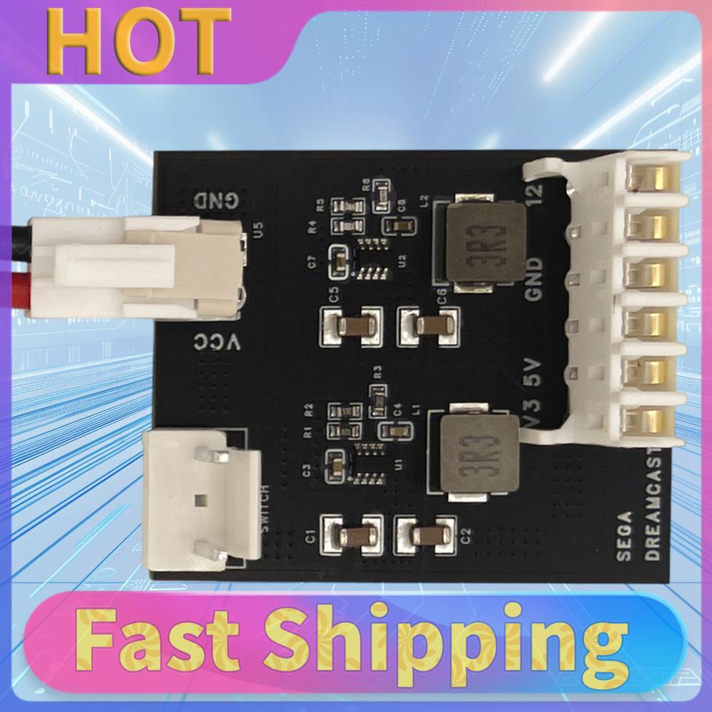 Power Supply Console Board ForSEGA Dreamcast PSU Gaming Accessories Fat Game Console Power Supply Replacement Type C Port 12V/3A