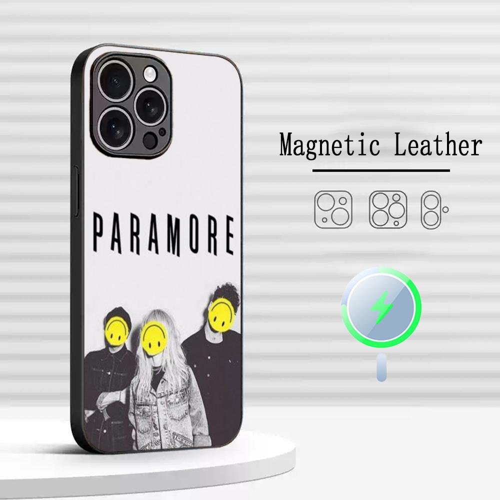 Крутой дизайн с узором группы Paramore Чехол для телефона Для iPhone 17 16 15 14 13 12 Plus Pro Max Высококачественный Роскошный Magsafe Овчина