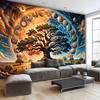 VIKAMA Cosmic Tree of Life Tapestry Artistic Home Tapestry Suitable for Living Rooms and Bedrooms Home Furnishings