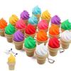 3D Printed Chocolate Keyring Ice-Cream Dubai Cookies Clicker Fidget Keychain Stress Relief Press Keyboard Decompressed Pendant