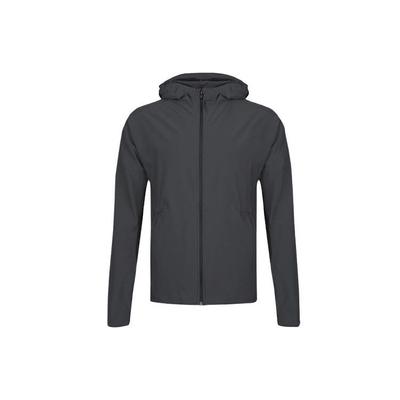 Lauftraining, winddichte, gewebte Kapuzenjacke, Herrenjacken, Grau, CY5483