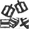 A Pair Aluminium Alloy Black Mountain Bike Pedal Plate Anti‑skid Ball Bearing Pedals Bicycle Accessories