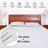 Earthing Plain Bedsheet With Conductive Silver Fiber Antistatic Grounding Sheet 5% Conductive Organic Grounding Sleep 27x52in