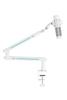 Alterzone ALZ-M5 White/Turquoise Blue Microphone Arm/Stand for Condenser, Dynamic, and Gaming Microphones, Space-Saving Design, 2kg Load Capacity, Inc