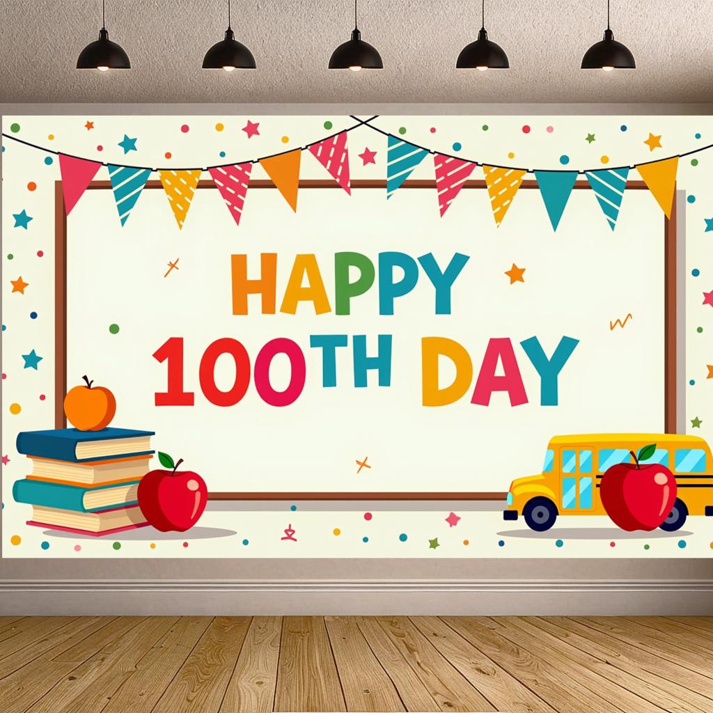 High-quality   Event Supplies   Themed   Colorful   Reusable   Party Decor   Commemorative   Classroom Background   for Students