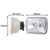 Stanley Electric Automotive Headlamp Racing Hyper Halogen Square Clear 1pc FH05 (STANLEY) Multi-Reflector 2-lamp 135/125W
